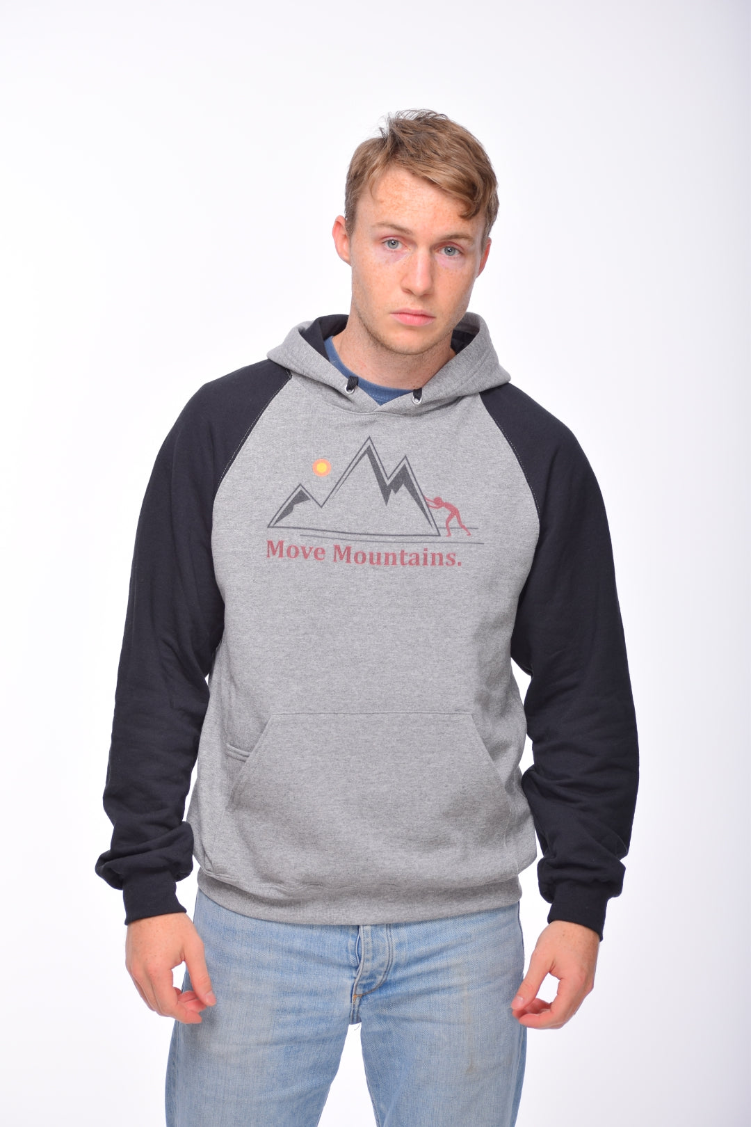 Move Mountains Unisex Colorblock Hoodie