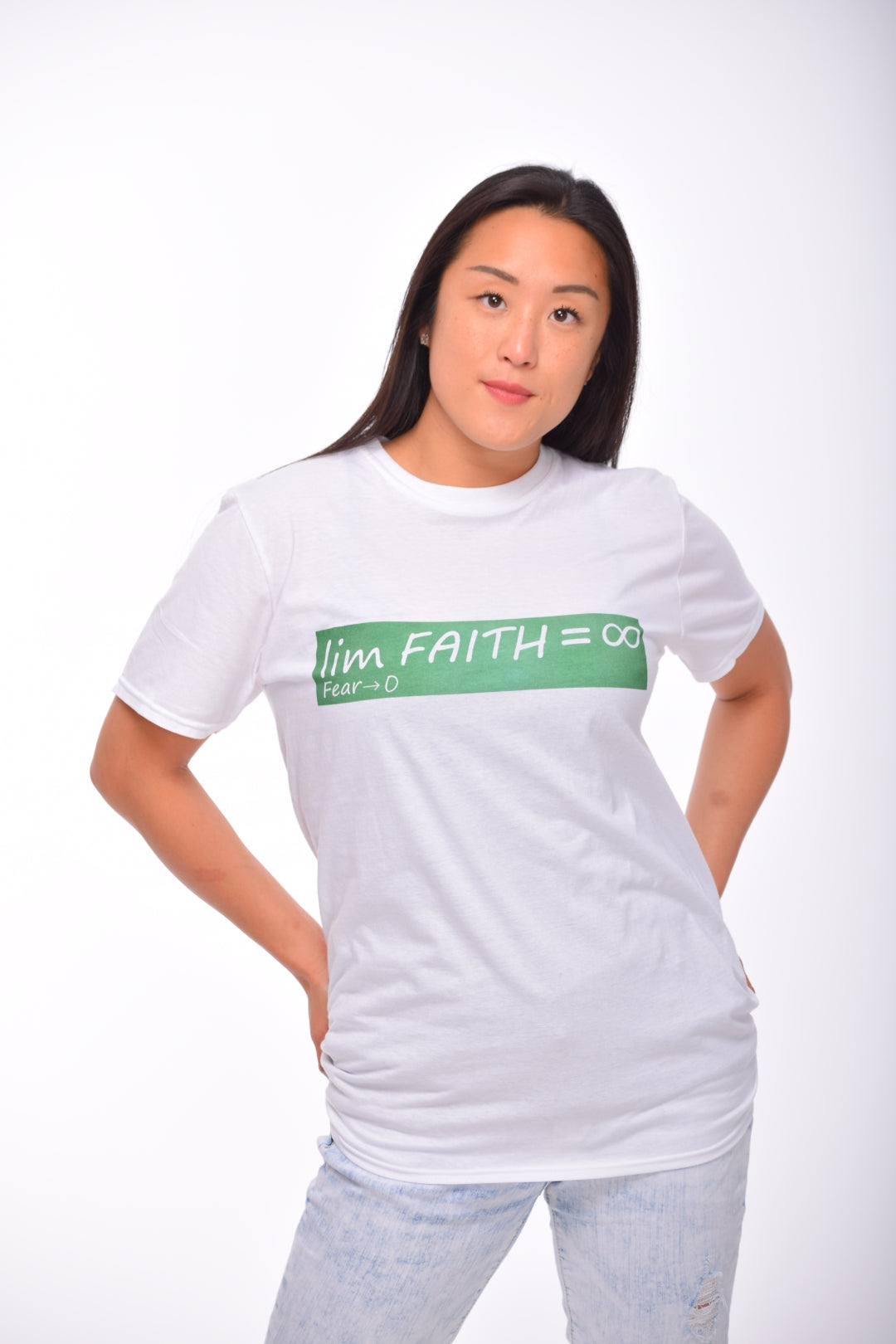 Infinite Faith Math Chalk Board Unisex Premium T-Shirt
