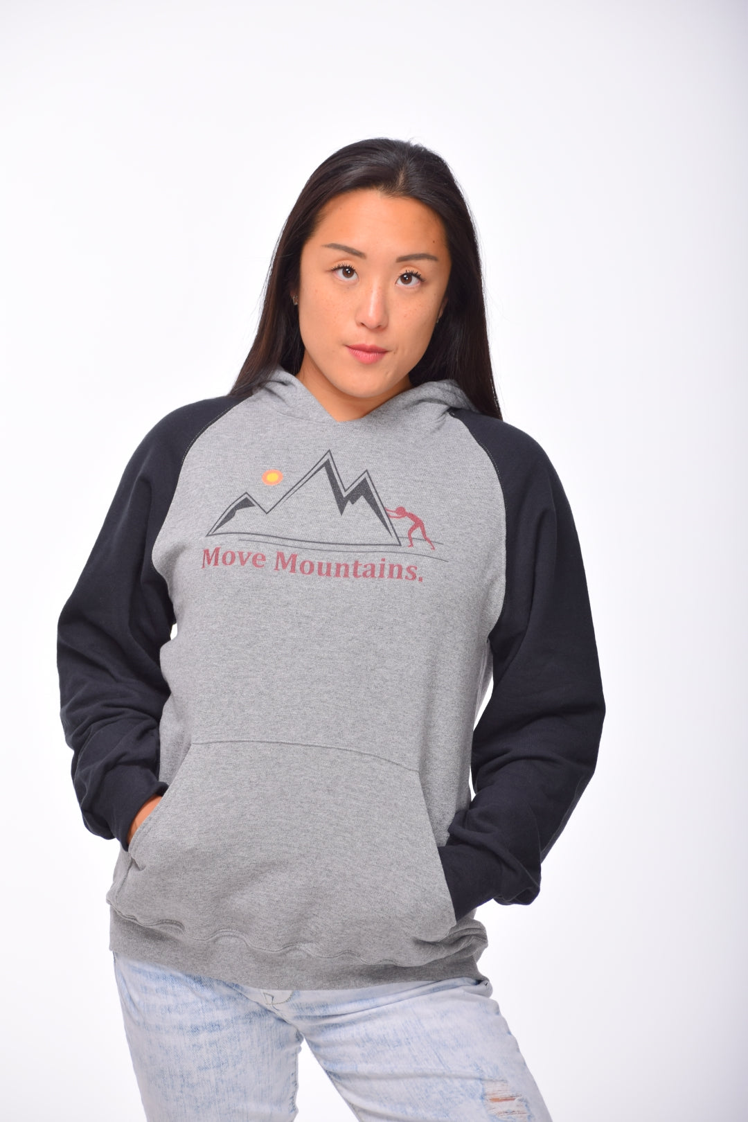 BMS Christian Streetwear, Move Mountains Unisex Colorblock Hoodie