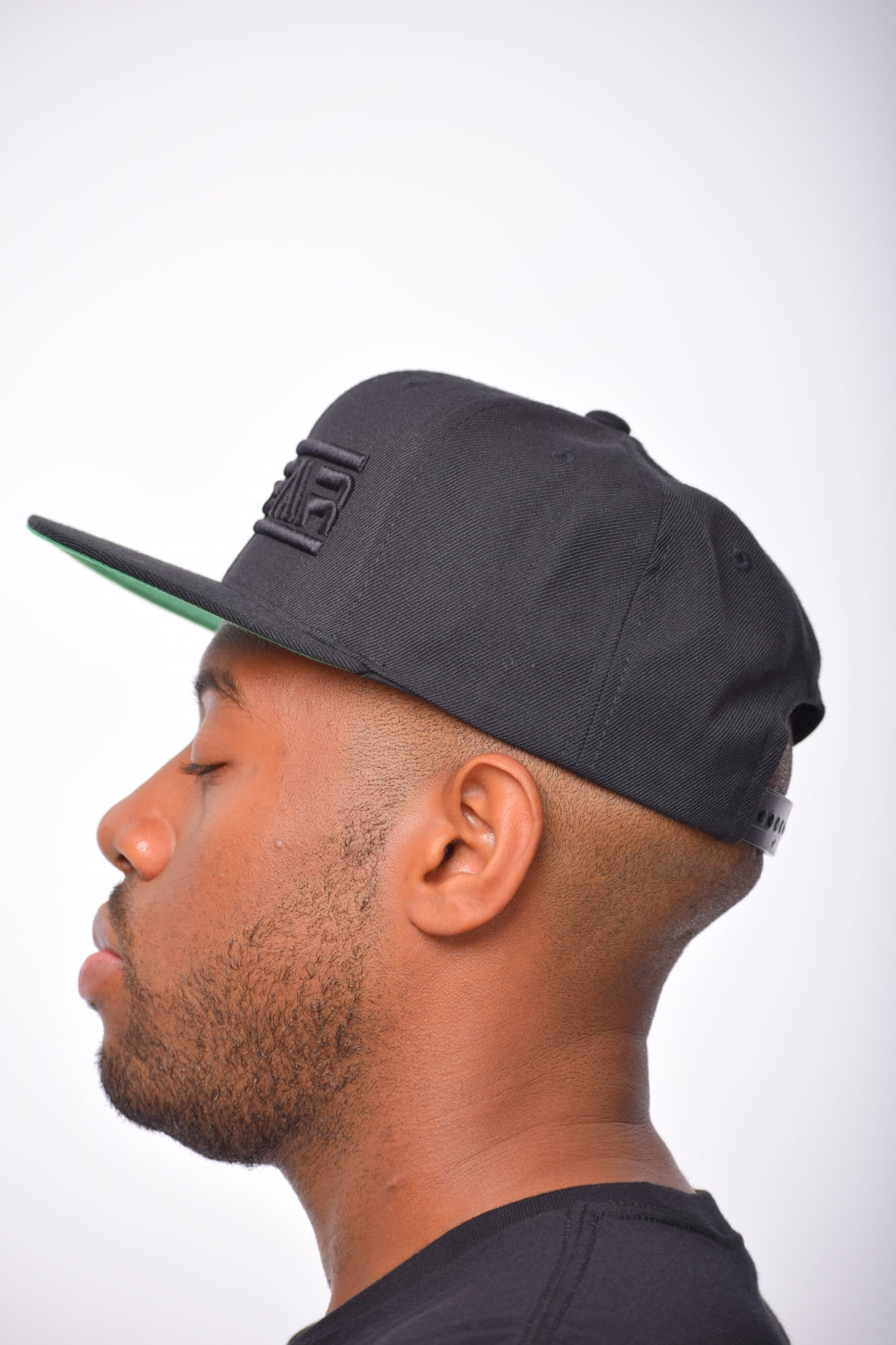 No Fear Black on Black Snapback Hat