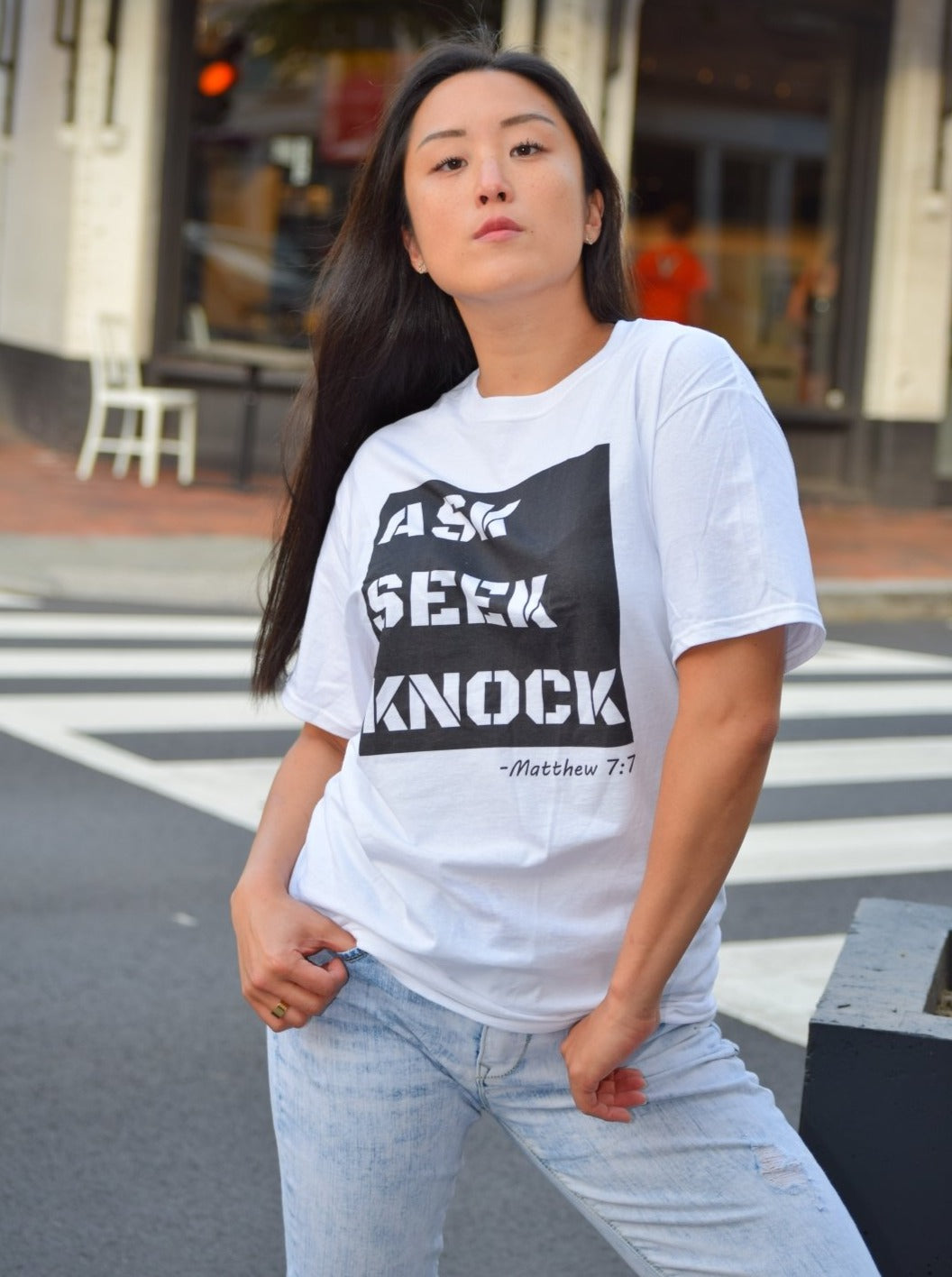 Ask Seek Knock Matthew 7:7 Unisex Classic T-Shirt